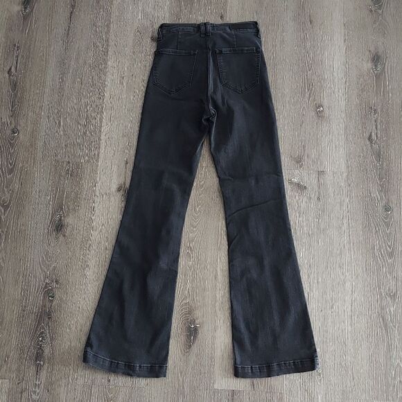 CELLO Black High Rise Flare Jeans Size 3 - Picture 2 of 6
